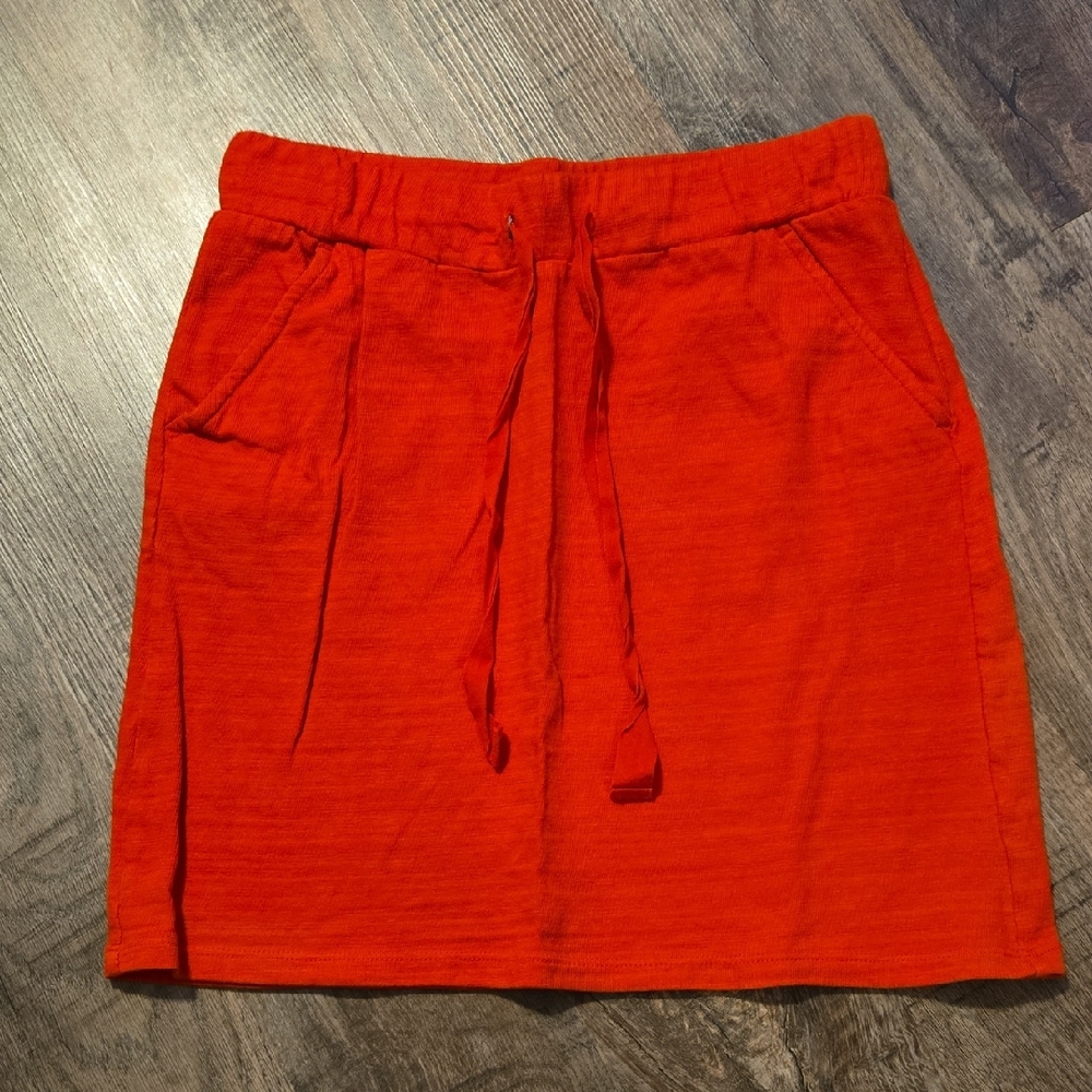 LOFT Bright Orange Mini Skirt